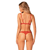 Bergamore Red Lingerie Set 2 Piece Red Extra Small Small > Clothes > Bra Sets
